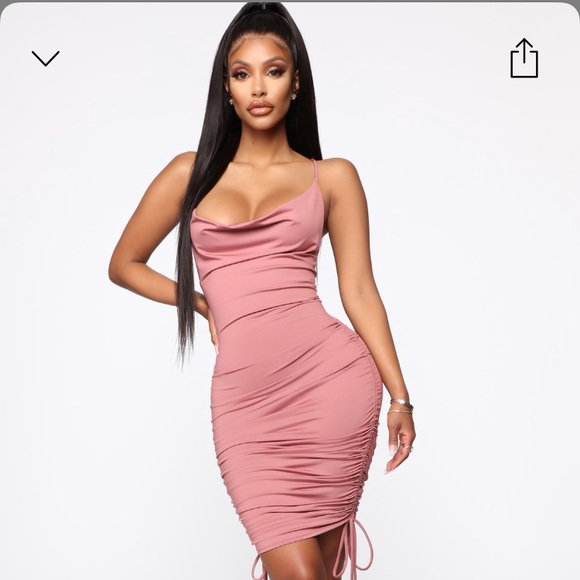 Fashion Nova Dresses & Skirts - Fashion Nova - Know Your Worth Ruched Dress